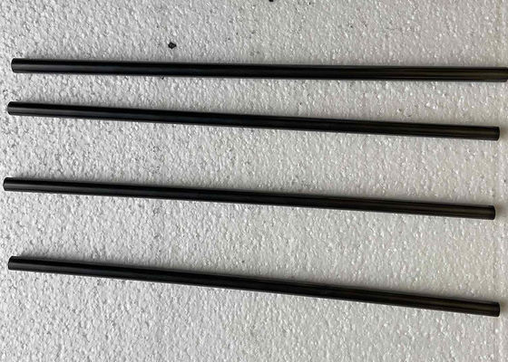 Black Chemical Resistance Carbon Graphite Rods , 10Gpa High Density Graphite Round Bar