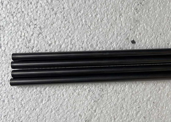 Black Chemical Resistance Carbon Graphite Rods , 10Gpa High Density Graphite Round Bar