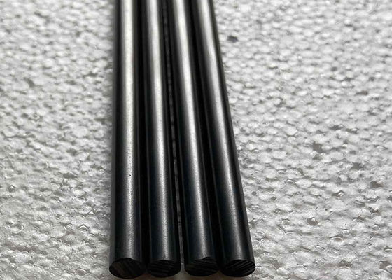 Black Chemical Resistance Carbon Graphite Rods , 10Gpa High Density Graphite Round Bar