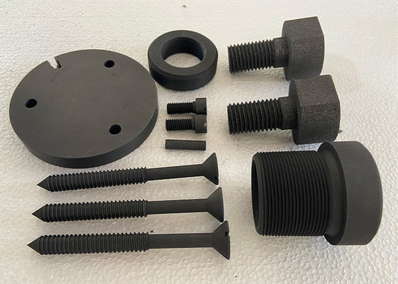 High Temperature Furnaces Graphite Connectors With Nut And Bolt