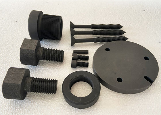 High Temperature Furnaces Graphite Connectors With Nut And Bolt